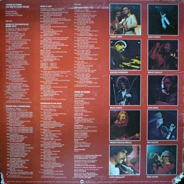 Tower Of Power ~ Live And In Living Color (Vinyl) - Djungel & Jazz