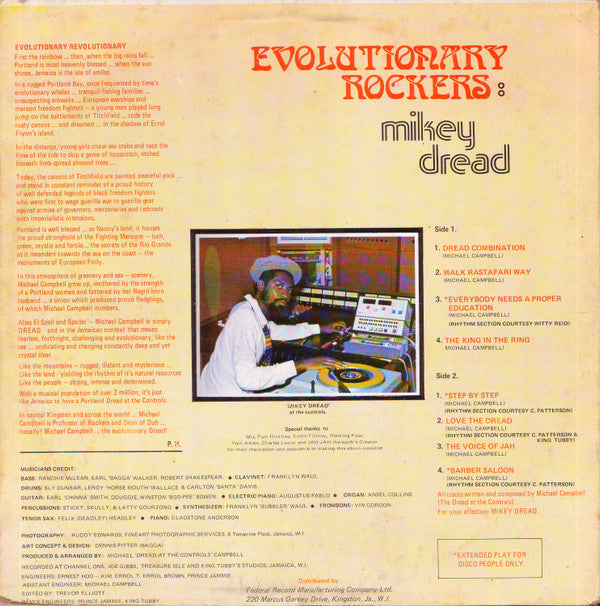 Mikey Dread : Evolutionary Rockers (LP, Album)