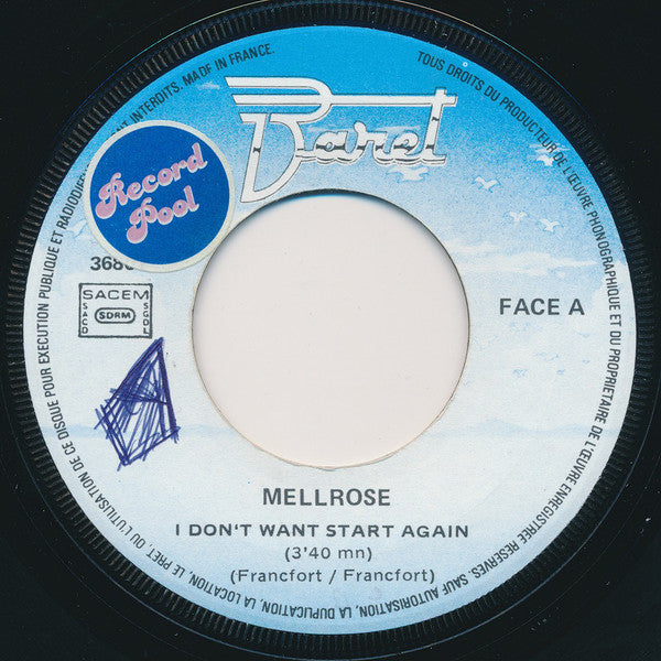 Mellrose ~ Don't Want Start Again / One Day Each Day (Vinyl) - Djungel & Jazz