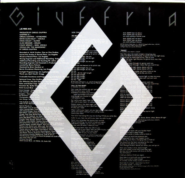 Giuffria ~ Giuffria (Vinyl) - Djungel & Jazz