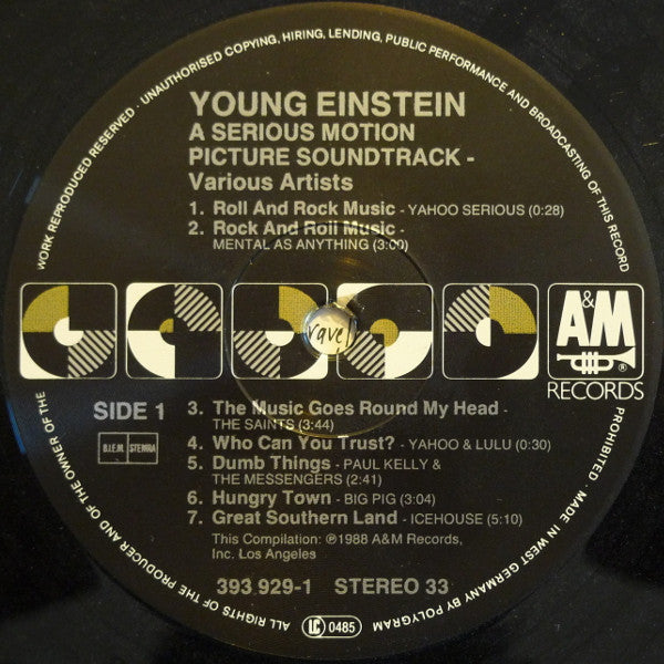 Various ~ Young Einstein (A Serious Motion Picture Soundtrack) (Vinyl) - Djungel & Jazz