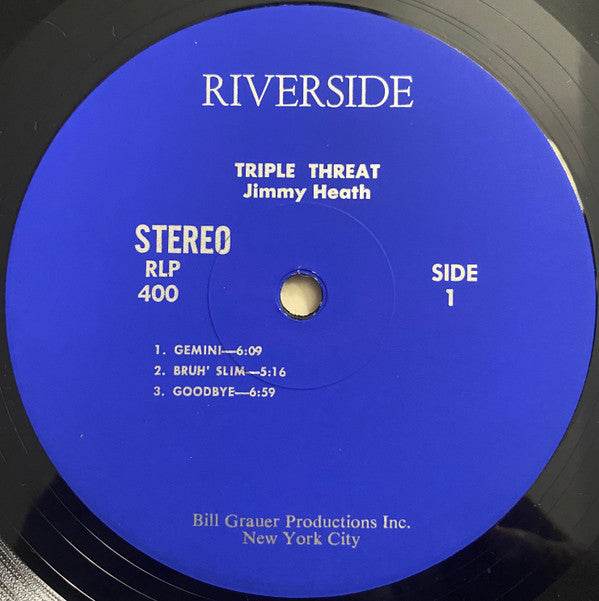 Jimmy Heath ~ Triple Threat (Vinyl) - Djungel & Jazz