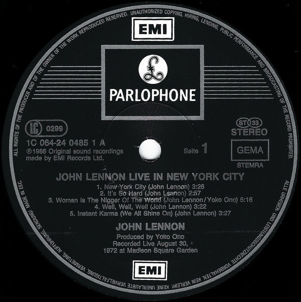 John Lennon ~ Live In New York City (Vinyl) - Djungel & Jazz