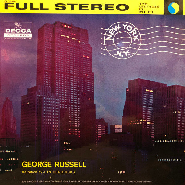 George Russell And His Orchestra* : New York, N.Y. (LP, Album, RE, Gat)