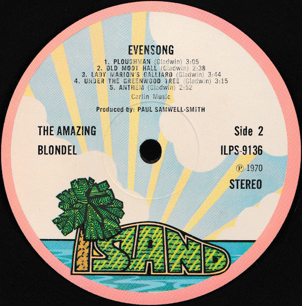 The Amazing Blondel ~ Evensong (Vinyl) - Djungel & Jazz