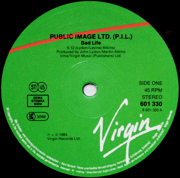PiL ~ Bad Life (Vinyl) - Djungel & Jazz