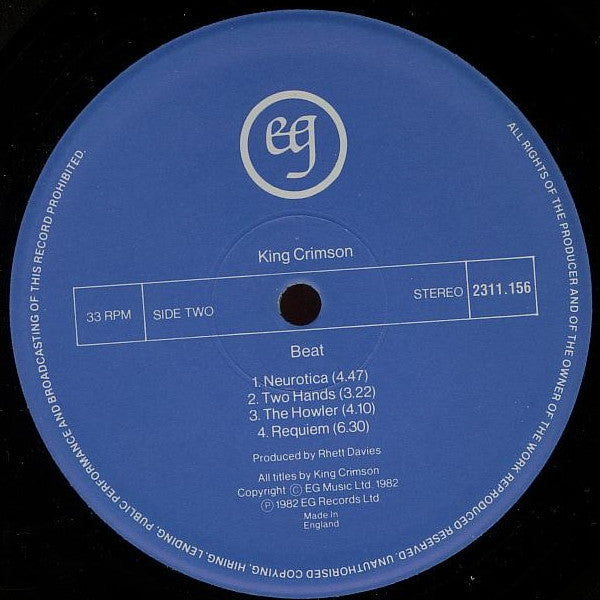 King Crimson ~ Beat (Vinyl) - Djungel & Jazz