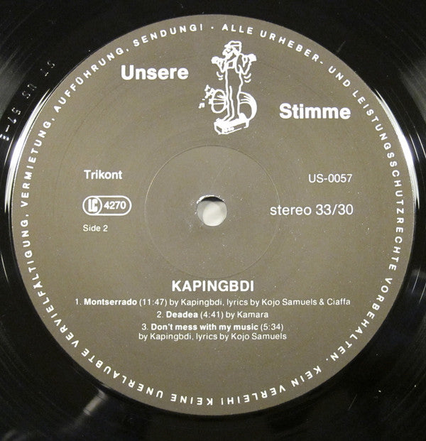 Kapingbdi : African Rhythm Rock Jazz From Liberia - West Africa (LP, Album)