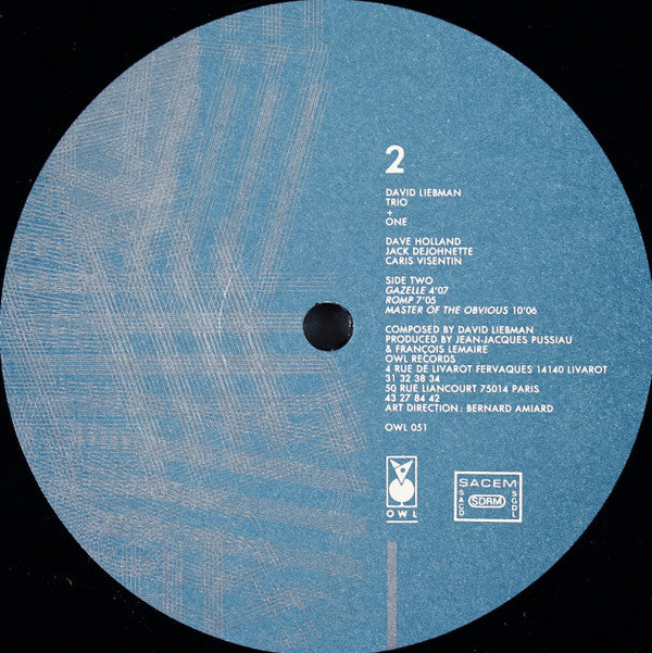 David Liebman : Trio + One (LP, Album)