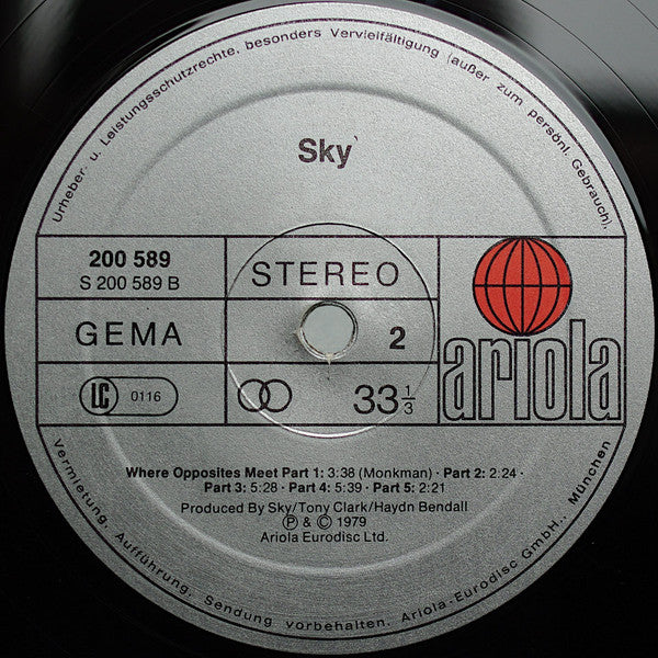 Sky  ~ Sky (Vinyl) - Djungel & Jazz