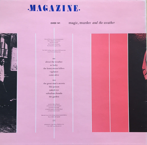 Magazine ~ Magic, Murder And The Weather (Vinyl) - Djungel & Jazz