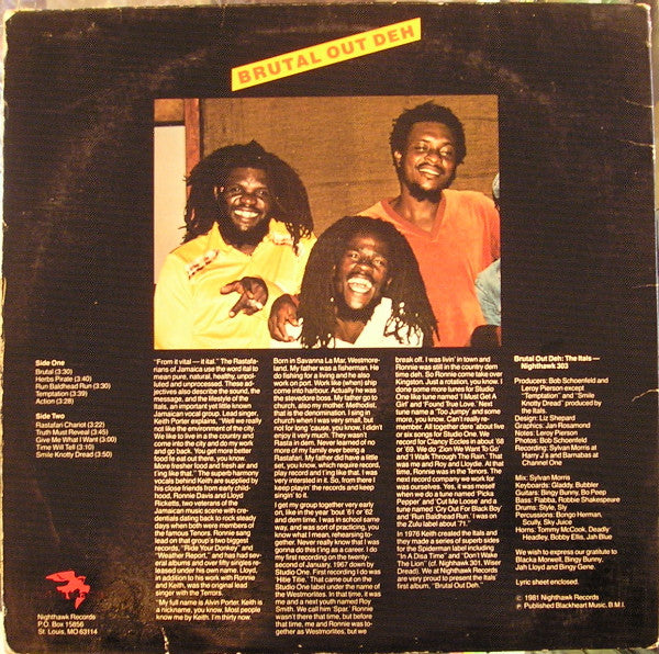 The Itals : Brutal Out Deh (LP, Album)