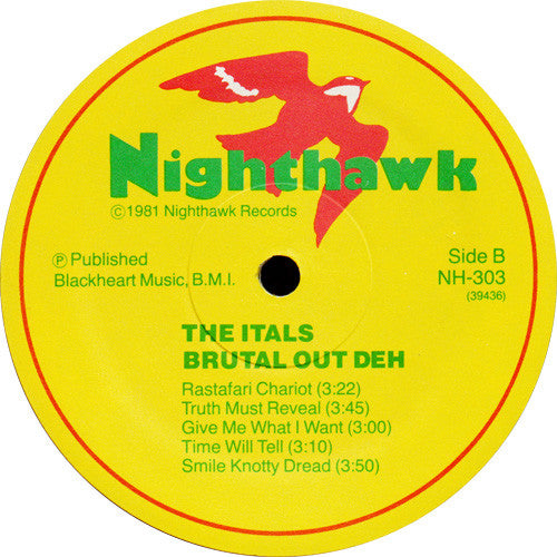 The Itals : Brutal Out Deh (LP, Album)
