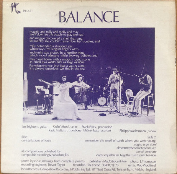 Balance  ~ Balance (Vinyl) - Djungel & Jazz