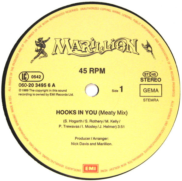 Marillion ~ Hooks In You (Vinyl) - Djungel & Jazz