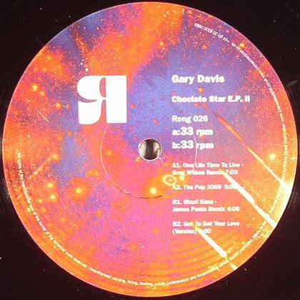 Gary Davis : Chocolate Star E.P. II (12", EP)