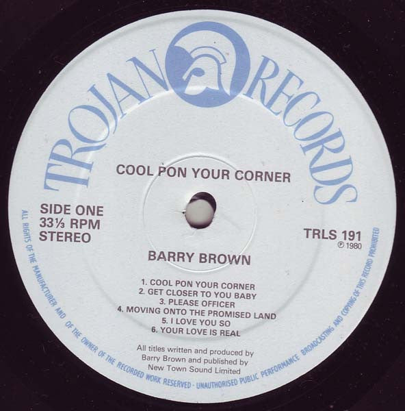 Barry Brown : Cool Pon Your Corner (LP, Album)