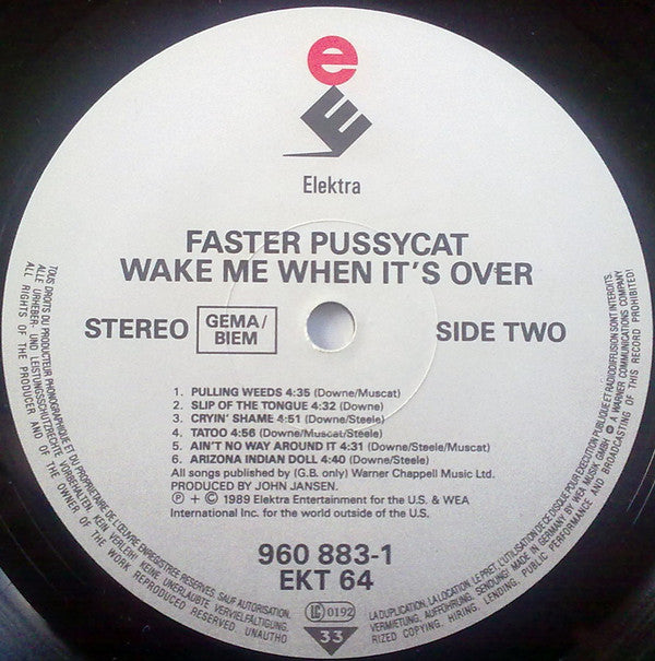 Faster Pussycat ~ Wake Me When It's Over (Vinyl) - Djungel & Jazz