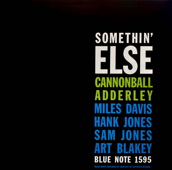 Cannonball Adderley : Somethin' Else (LP, Album, RE, 180)