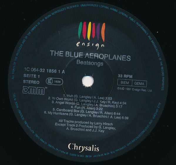 The Blue Aeroplanes ~ Beatsongs (Vinyl) - Djungel & Jazz