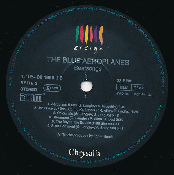 The Blue Aeroplanes ~ Beatsongs (Vinyl) - Djungel & Jazz