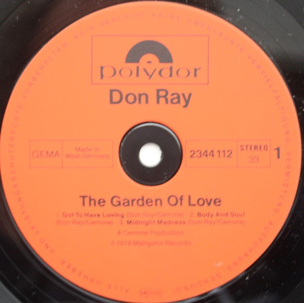 Don Ray ~ The Garden Of Love (Vinyl) - Djungel & Jazz
