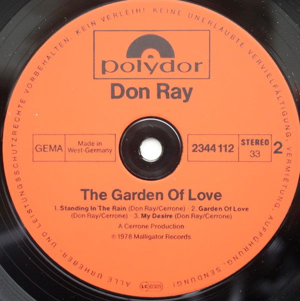 Don Ray ~ The Garden Of Love (Vinyl) - Djungel & Jazz