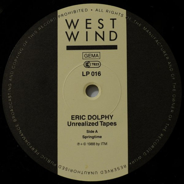 Eric Dolphy ~ Unrealized Tapes (Vinyl) - Djungel & Jazz