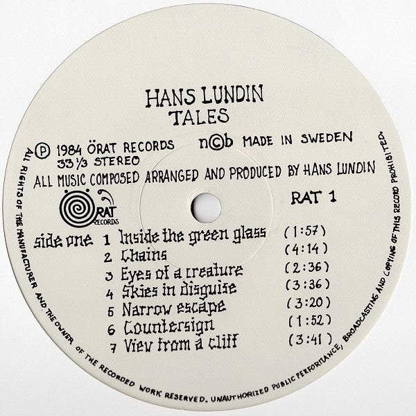 Hans Lundin : Tales (LP)