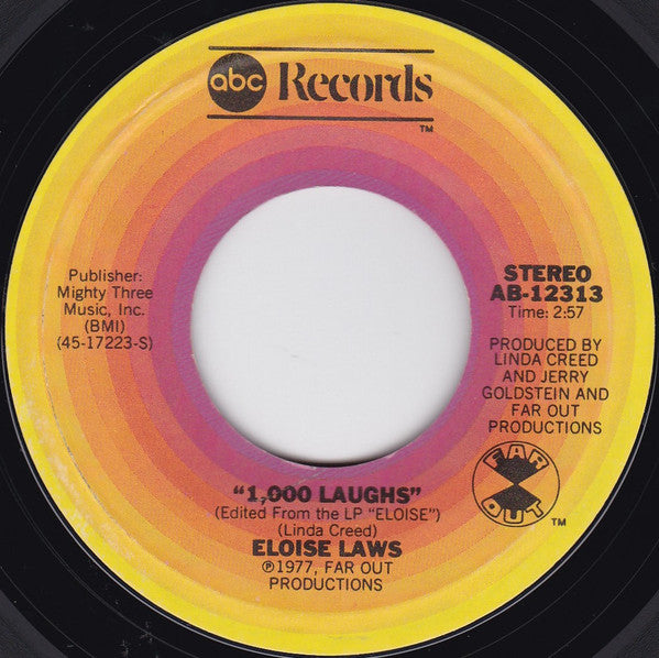 Eloise Laws ~ 1,000 Laughs / You're Incredible (Vinyl) - Djungel & Jazz