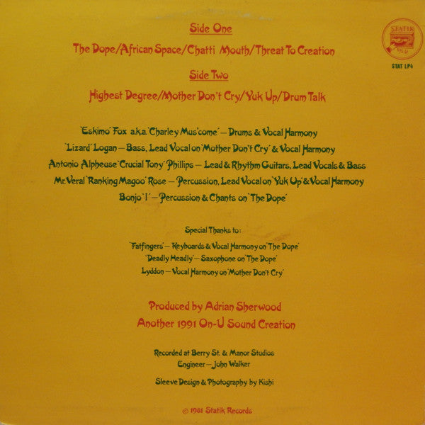 Creation Rebel : Psychotic Jonkanoo (LP, Album)