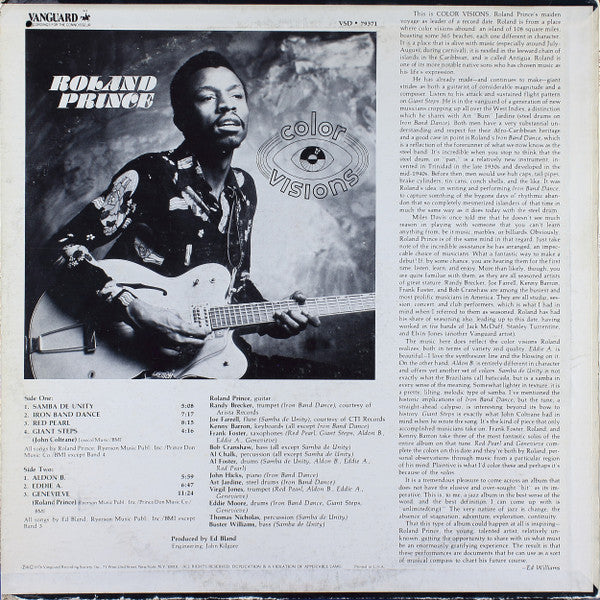Roland Prince ~ Color Visions (Vinyl) - Djungel & Jazz