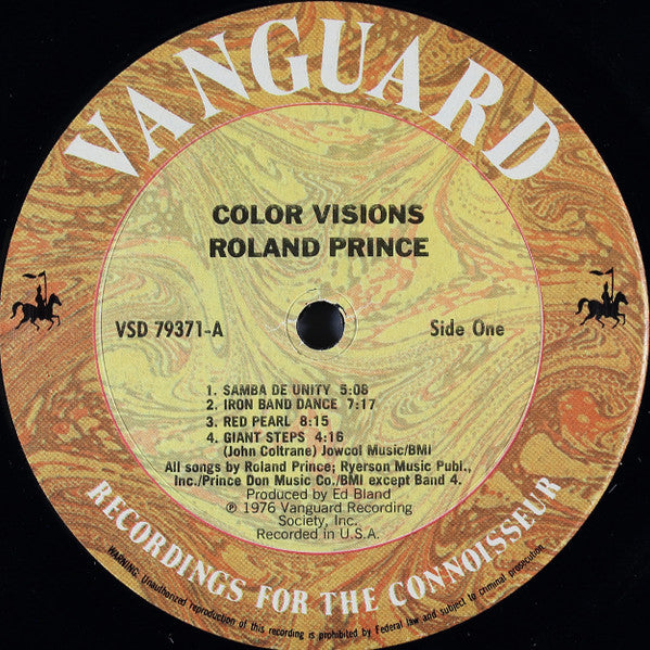Roland Prince ~ Color Visions (Vinyl) - Djungel & Jazz