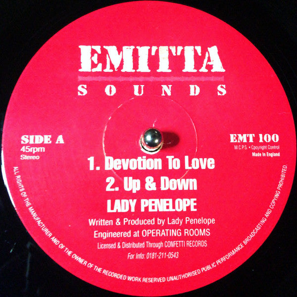 Lady Penelope : Devotion To Love (12")