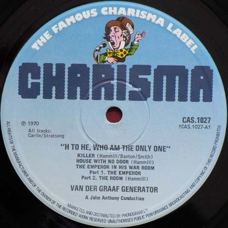 Van Der Graaf Generator ~ H To He Who Am The Only One (Vinyl) - Djungel & Jazz