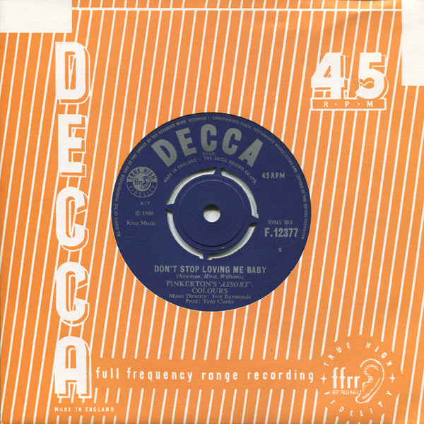 Pinkerton's Assorted Colours ~ Don't Stop Loving Me Baby (Vinyl) - Djungel & Jazz
