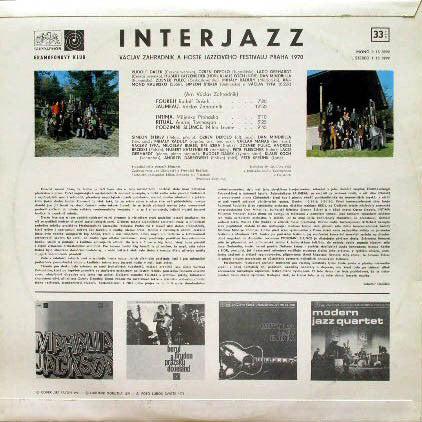 Václav Zahradník And His East All Stars Band ~ Interjazz (Vinyl) - Djungel & Jazz