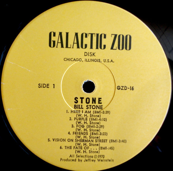 Bill Stone  ~ Stone (Vinyl) - Djungel & Jazz