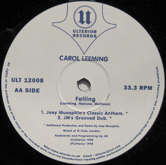 Carol Leeming : Falling (12")