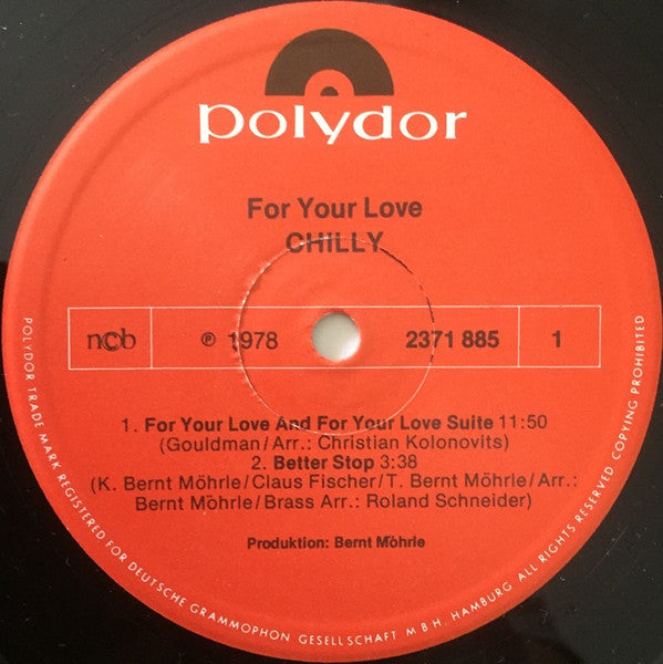 Chilly ~ For Your Love (Vinyl) - Djungel & Jazz