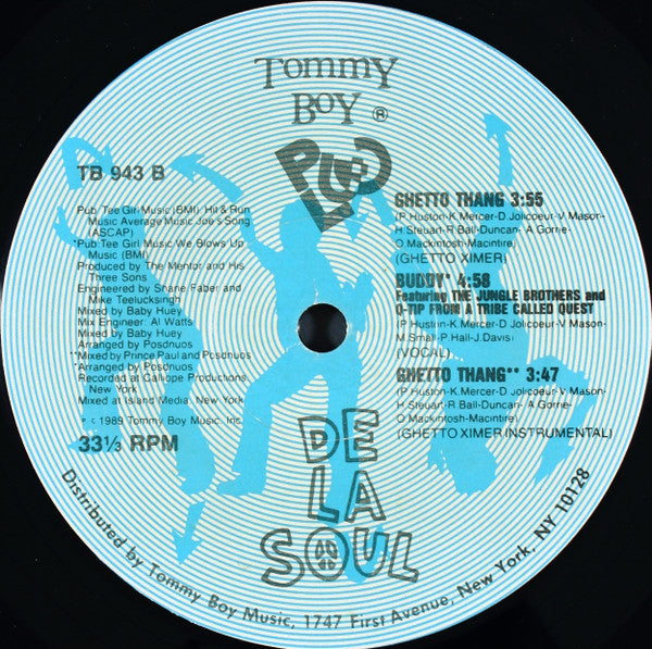 De La Soul ~ Buddy & Ghetto Thang (Vinyl) - Djungel & Jazz