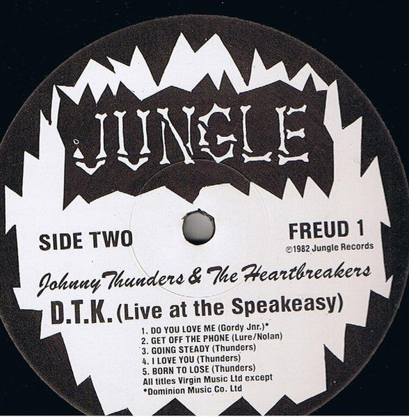 Johnny Thunders & The Heartbreakers ~ D.T.K. (Live At The Speakeasy) (Vinyl) - Djungel & Jazz
