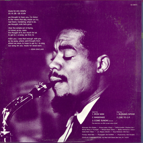 Eric Dolphy ~ Iron Man (Vinyl) - Djungel & Jazz