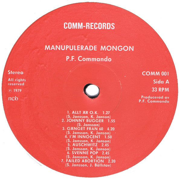 P.F. Commando : Manipulerade Mongon (LP, Album)