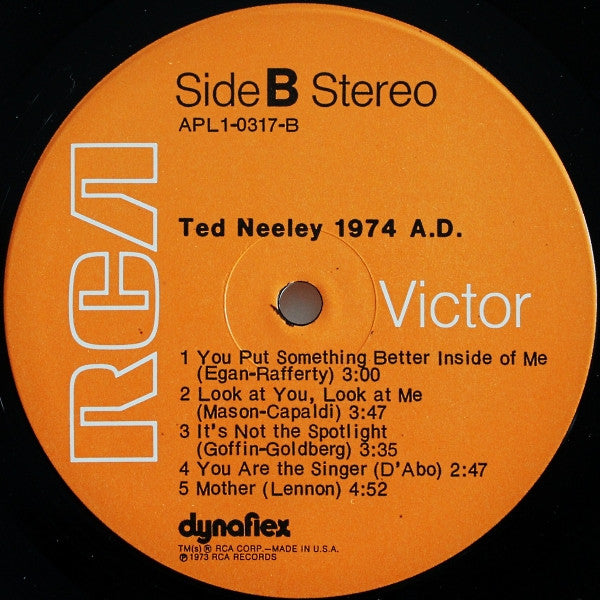 Ted Neeley ~ 1974 A.D. (Vinyl) - Djungel & Jazz