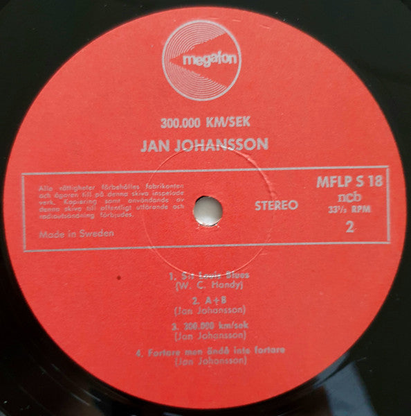 Jan Johansson ~ 300.000 (Vinyl) - Djungel & Jazz