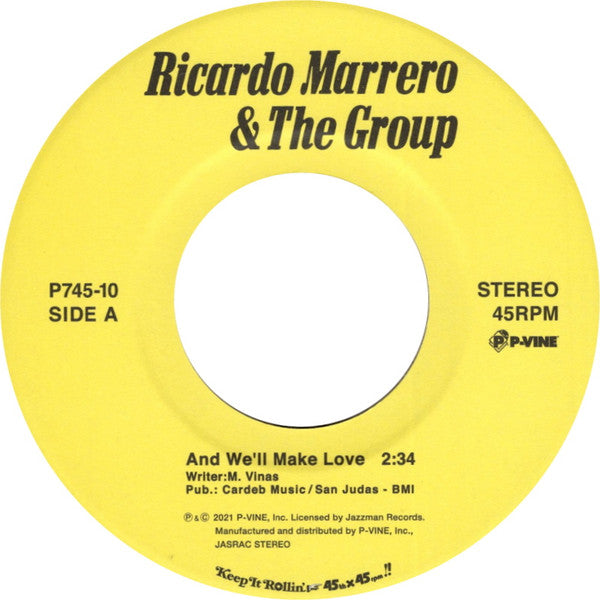Ricardo Marrero & The Group ~ And We'll Make Love / Algo (Vinyl) - Djungel & Jazz