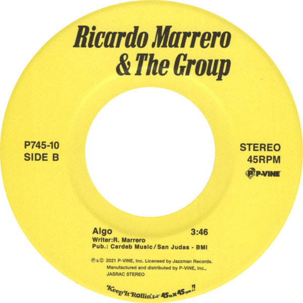 Ricardo Marrero & The Group ~ And We'll Make Love / Algo (Vinyl) - Djungel & Jazz