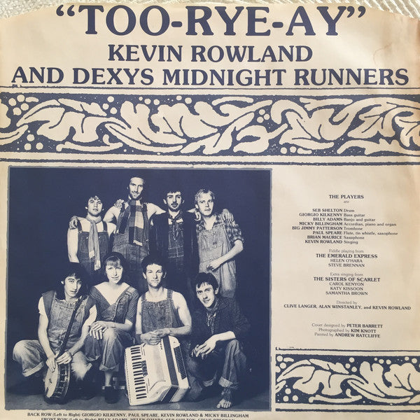 Kevin Rowland & Dexys Midnight Runners : Too-Rye-Ay (LP, Album)