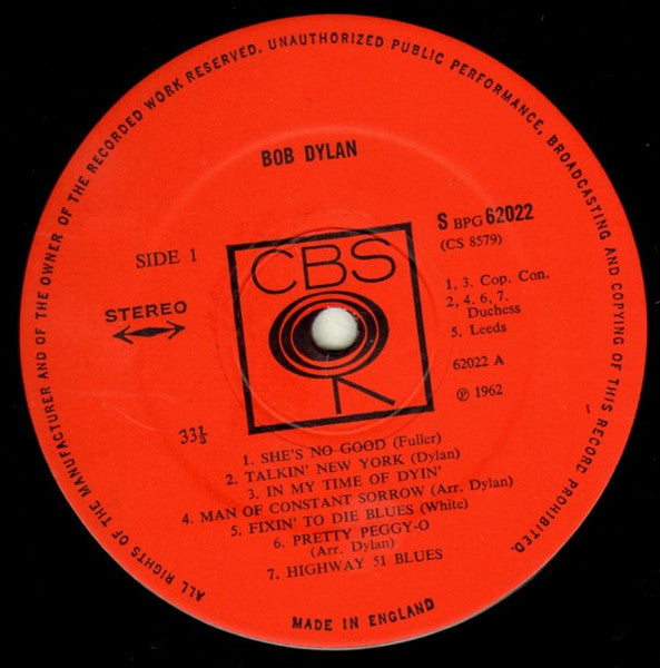 Bob Dylan ~ Bob Dylan (Vinyl) - Djungel & Jazz